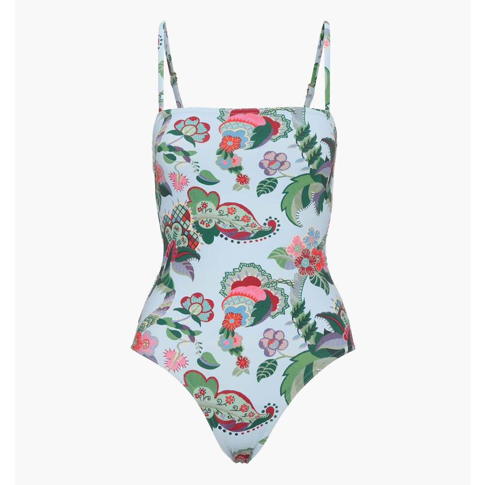 ✨BNWT!✨ Hill House Home The Giana One Piece - Light Blue Jungle Floral Size XXXS